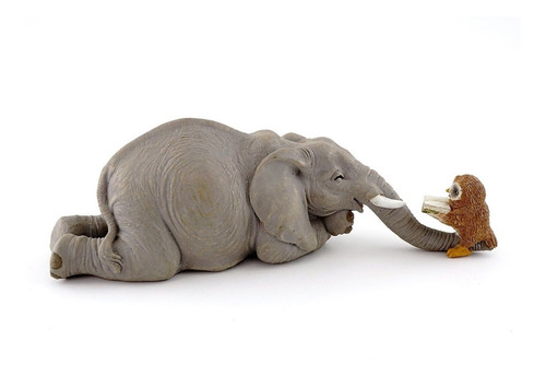 Top Collection Libro De Lectura De Elefante En Miniatura Con