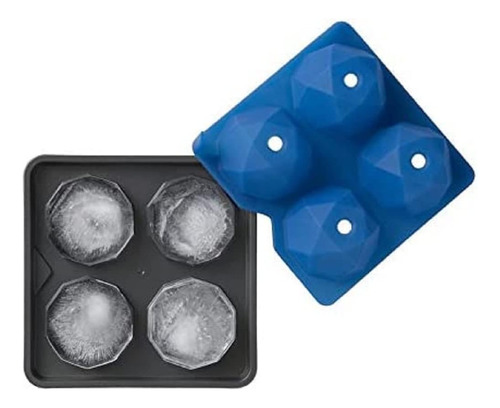 Molde Geométrico Para Rocas De Hielo (azul/pizarra)