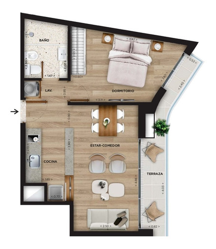Imagen 2 de 10 de Venta Apartamento 1 Dormitorio Cordón Domini Constituyente