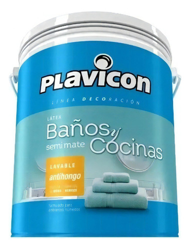 Latex Interior Plavicon Baños Y Cocinas 1 Litro Antihongo Mm