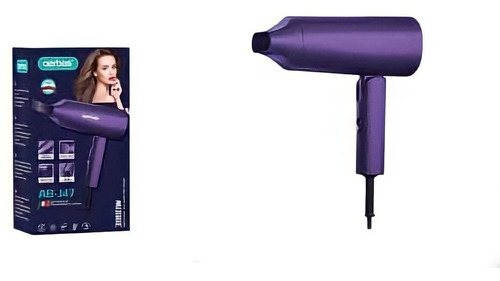 Secador De Pelo Portátil De Gran Potencia Plegable Color Violeta