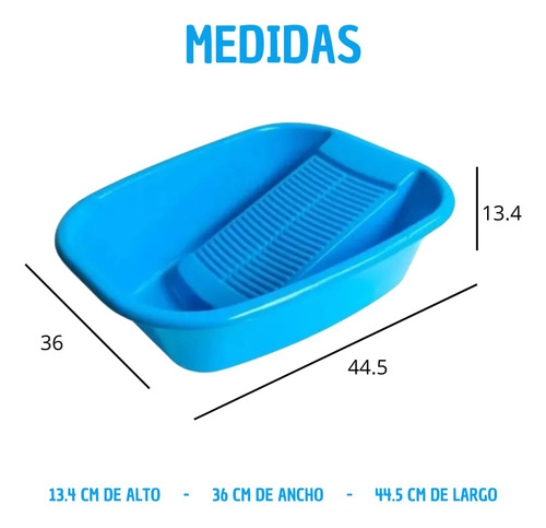 ! Lavadero De Plástico Portatil Multiusos Lava Fácil 15