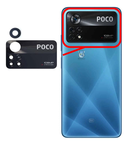 Vidrio Repuesto De Cámara Para Xiaomi Poco X4 Pro - Pcuy