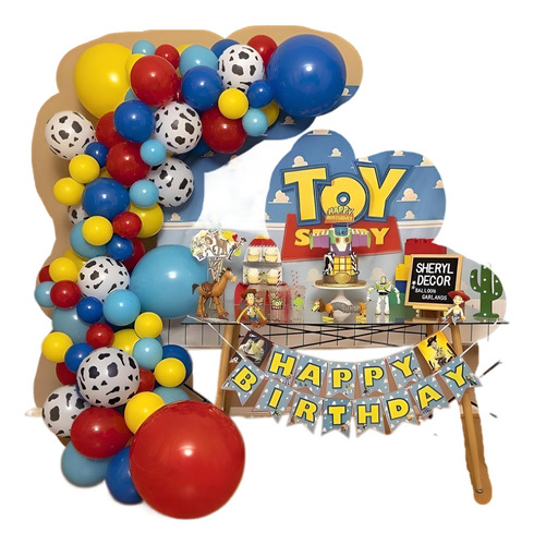 Arco Globos Decoracion Toy Story Tematica Juguete Cumpleaños