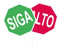 Comprar Paleta Vial Alto Siga Escolar Protección Civil Doble Vista 