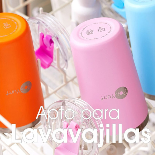Set 2 Vasos Térmicos Para Niños Popyum 13oz Antiderrame
