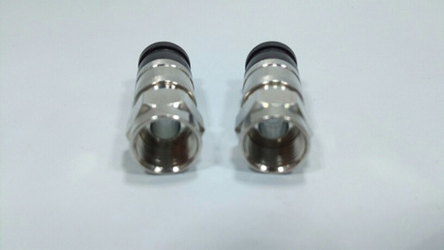 Imagen 3 de 6 de Funda Conectores Cable Coaxial Rg6 Internet Satelital Tv