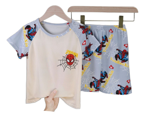 Pijama Infantil, Ropa De Verano De Manga Corta Para Niños