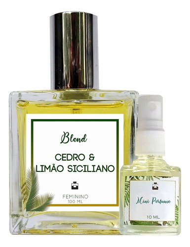 Perfume Cedro & Limão Siciliano 100ml Feminino + Presente