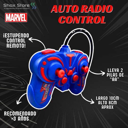 Auto Radio Control Marvel Spiderman Carrera Niño Original