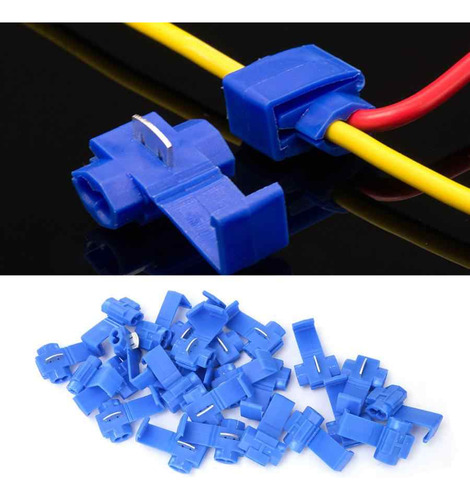 300un Conector Derivação Emenda Cabos Fios Azul 1,5 A 2,5mm