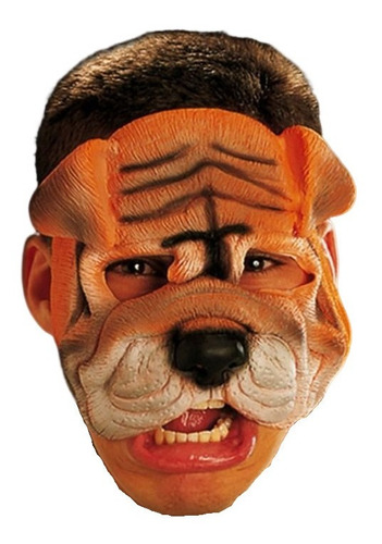 Máscara Cachorro Bulldog - Teatro / Festa / Carnaval