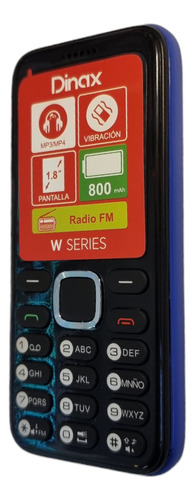 Celular Con Teclas Dinax W Series Rojo Azul Dual Sim Radio 
