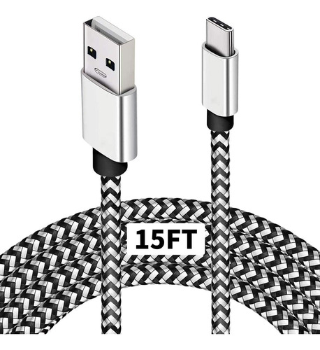 Cable Cargador Usb Tipo C Deego, Cable Usb C De 15 Pies De L