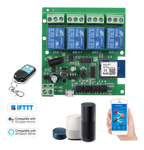 Imagen 2 de 9 de Tuya Wifi+bt 433mhz Interruptor Inalámbrico De Control Remot