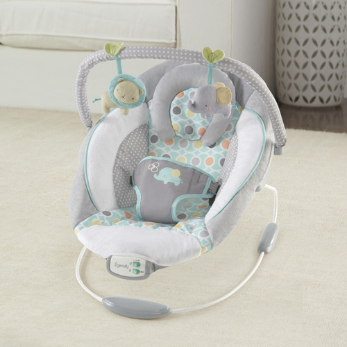 Silla Vibradora Musical Elefa Gris Ingenuity K11203