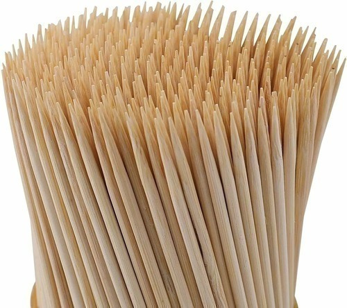 5000 Palito Espeto Bambu P/ Churrasco 25cm - 5 Pct Com 1000