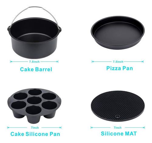 Kit 10 Accesorios Para Freidora De Aire Cosori, Versátil