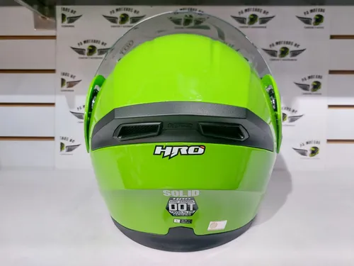 Casco Hro 3400 Dv Verde Polic a Abatible Certificaci n Dot