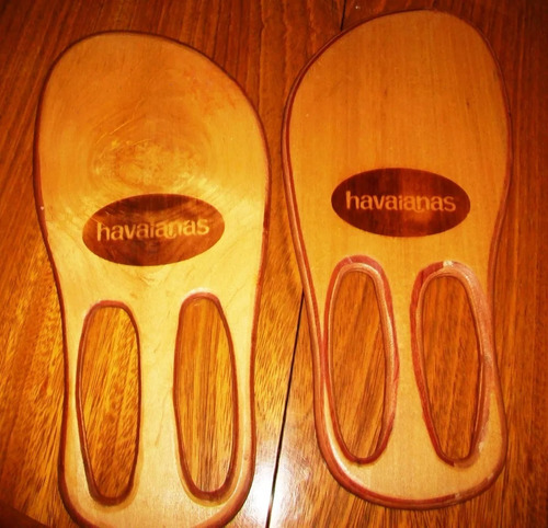 Juego De Paletas En Madera Marca Havaianas Original S/uso