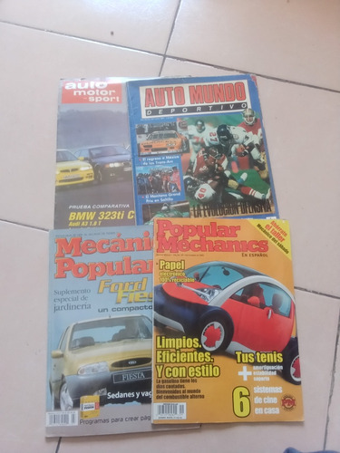 4 Revistas Mecánica Popular , Auto Motor, Popular Mechanics