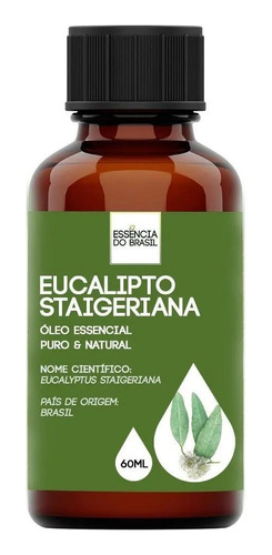 Óleo Essencial Eucalipto (lima Limão) 60ml - Puro E Natural