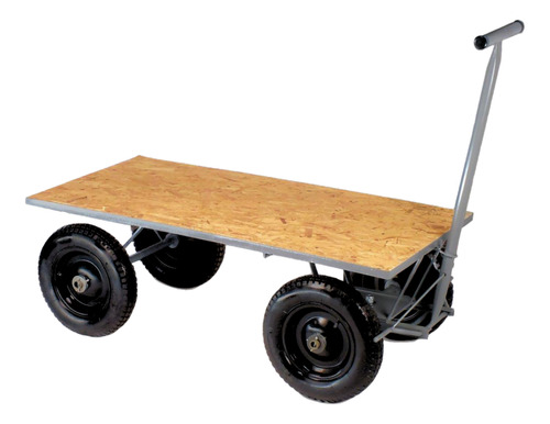 Carro Plataforma Compensado 120cm Até 500kg - Powertrans