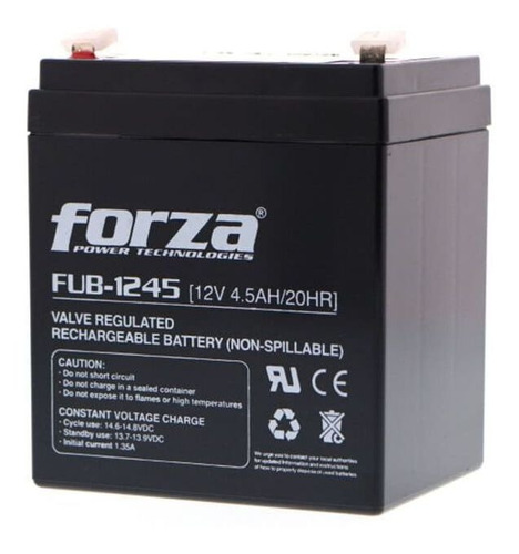 Imagen 3 de 3 de Bateria Forza 12v 4.5amp Ups Cerco Electrico