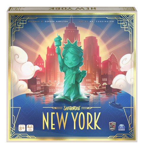 Santorini New York, Juego De Mesa De Estrategia, Para Adult.