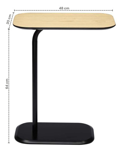 Mesa Auxiliar Minimalista De Centro Para Sala Adh-203589 Color Natural-ngo