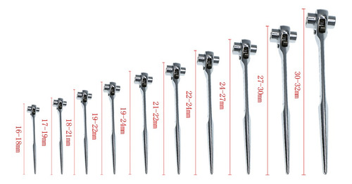 Andaimes Andaime Podger Ratchet Spanner Ratcheting Chave Pra