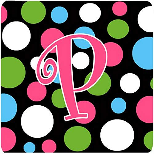 Caroline's Treasures Monogram-polkadots Y Posavasos De Espum