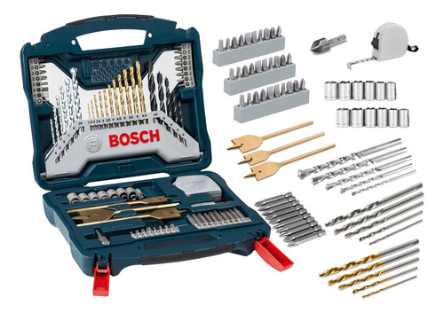 Parafusadeira Furadeira 2 Bat 21v Tb-21-pkx + 70 Peças Bosch Cor Amarelo