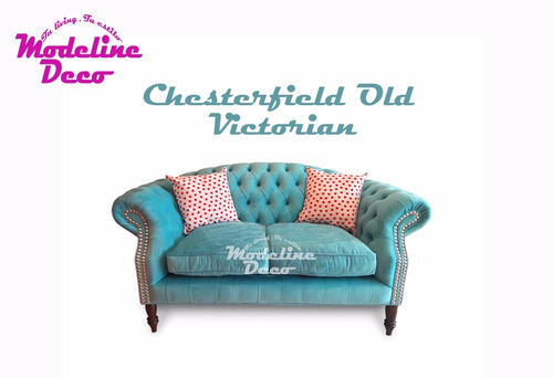 Chesterfield Old Victorian 2 Cuerpos Tela A Elección  Oferta