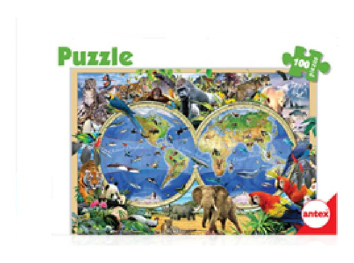 Fauna - Planisferio - Puzzle X 100 Pzas. - Antex Art. 3034