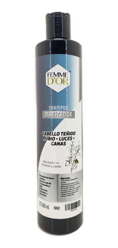 Shampoo Matizador De Canas 500ml Femme D´or + Envío Gratis