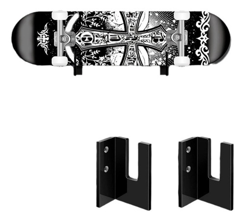 Estante De Almacenamiento Para Patinetas, De Negro 1 Juego
