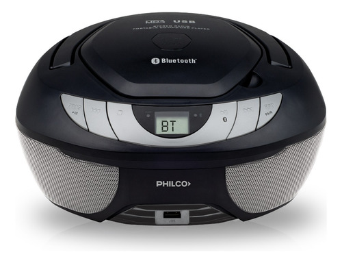 Radiograbador Philco Arp2900bt Cd Mp3 Usb Auxiliar Bluetooth Color Negro