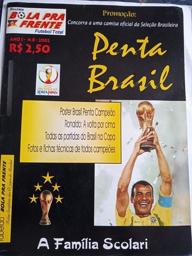 Revista Bola Pra Frente Brasil Penta Campeão Poster Central (Usado)