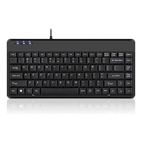 Periboard-409u Mini Teclado Usb Con Cable, Negro, Dispo...