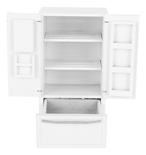 Refrigerador Modelo 1:12 Minipuertas De Madera De Abedul Con