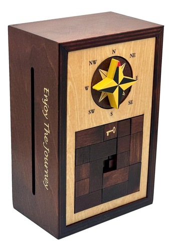 Navegación Enigma Caja Secreta Puzzle Dinero Y Tarjeta Re...