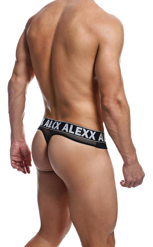 Imagen 3 de 4 de Brasilera Thong Ropa Interior Para Hombre - Alexx Underwear