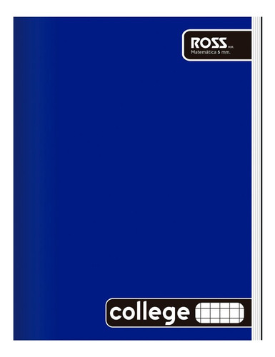 Cuaderno College Matematica 5mm 80 Hojas Ross Pack 10 Un