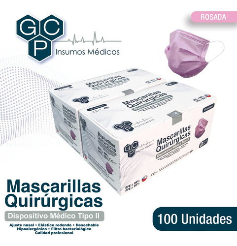 Mascarillas Quirúrgicas Certificadas 2 Cajas (50 Un C/u)