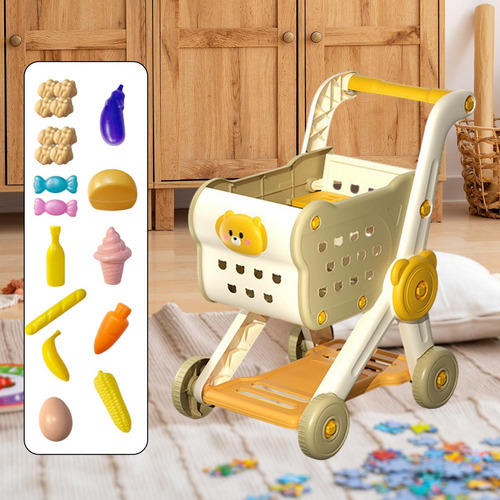 Carrito De Compras Para Niños Finge Cart De Comestibles