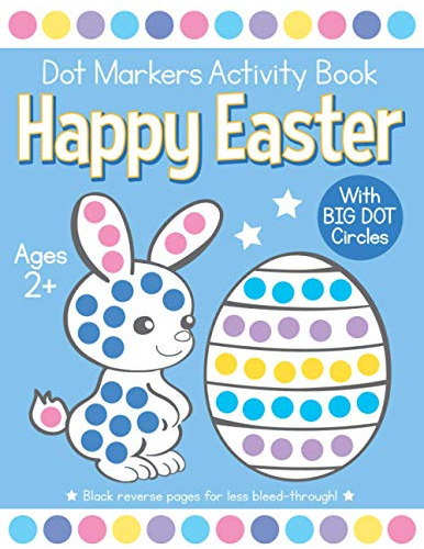 Book : Happy Easter Dot Markers Activity Book Ages 2 Easy..