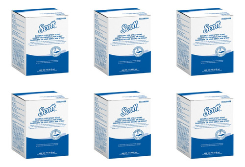 Caja De Jabón Spray Scott Kimberly Clark 6 Pouch X 400 Ml 