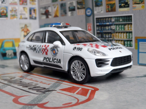 Miniatura Porsche Macan Polícia Militar Pm Sp Atual