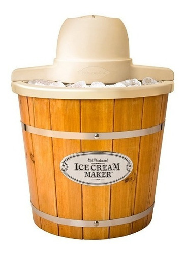 Bucket Ice Cream Maker Taza Nieve Nostalgia 3.78 Litros